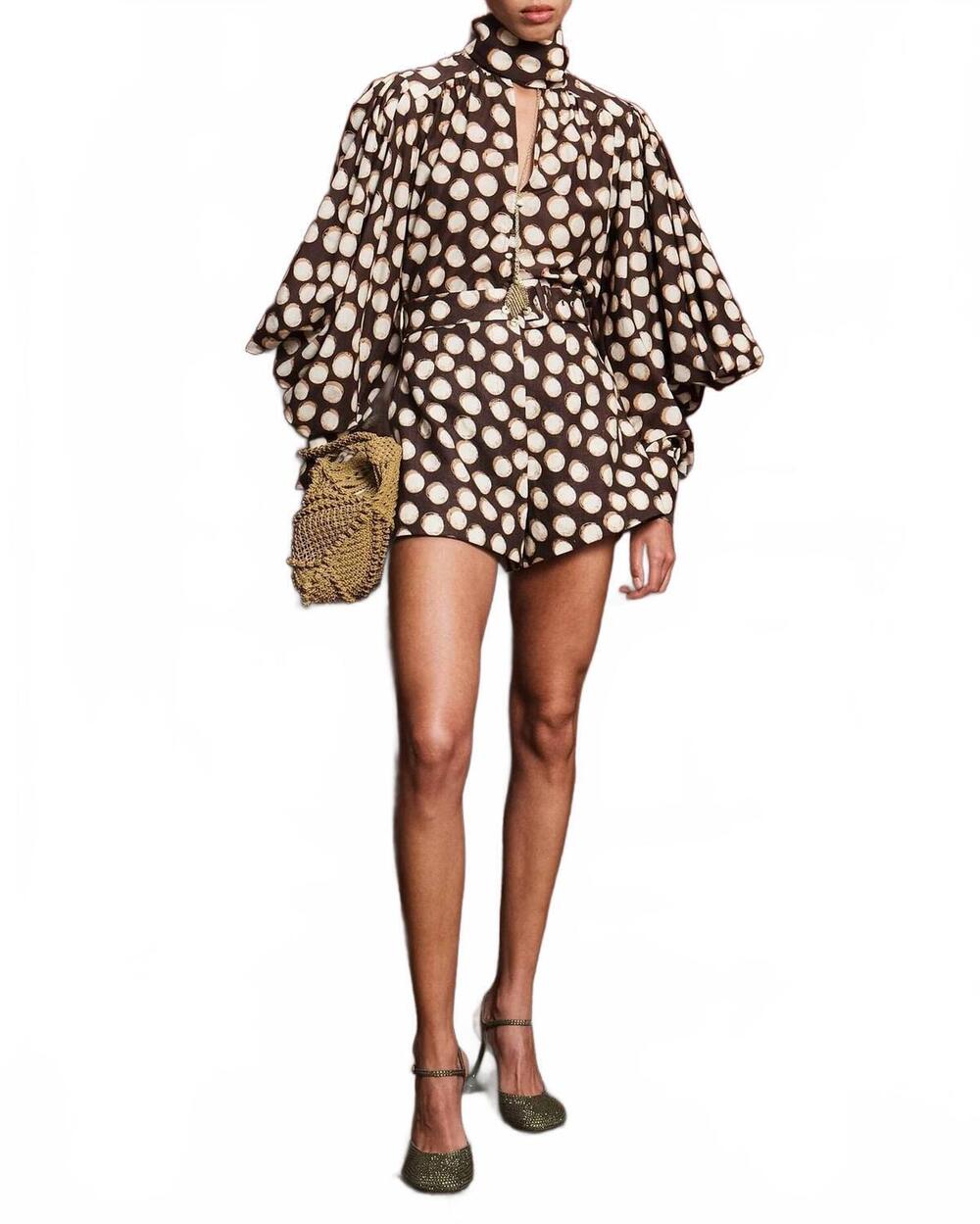 NEW ALEMAIS paula blouse in chocolate